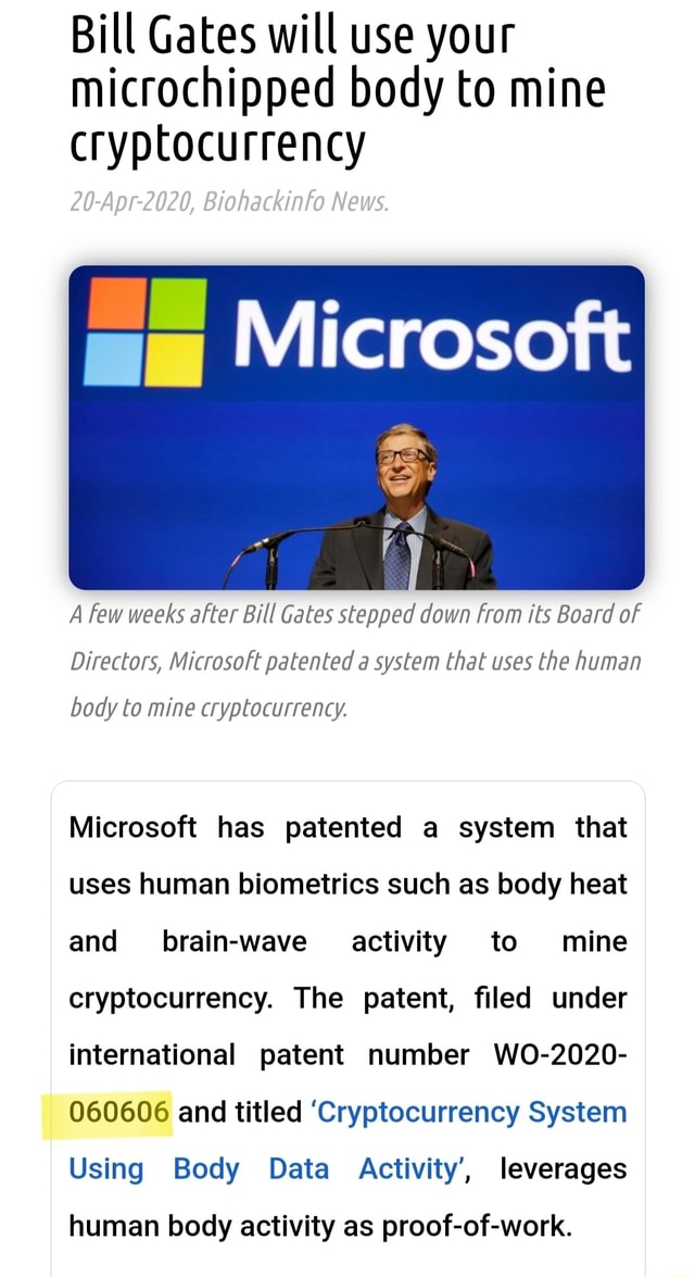 bill gates crypto mining patent