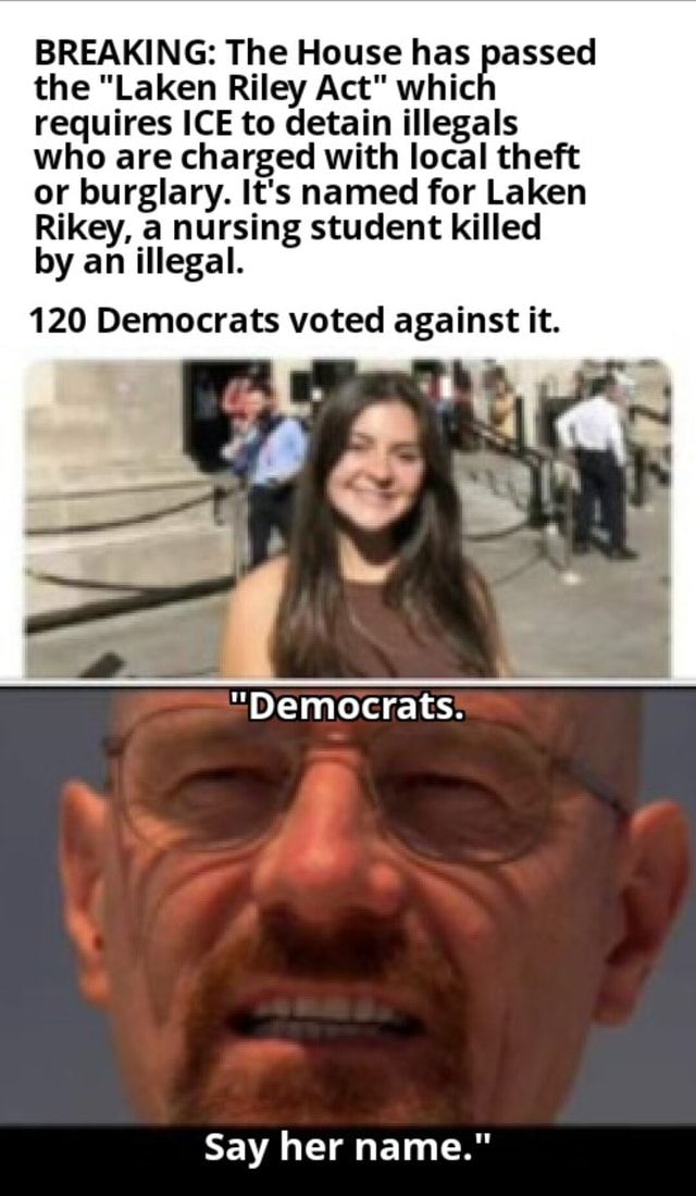 BREAKING The House has passed the "Laken Riley Act" whic requires ICE