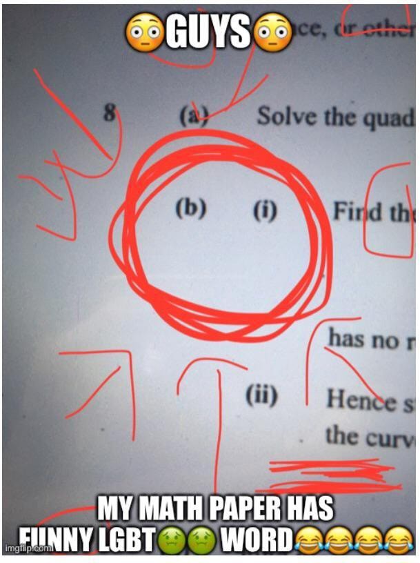 GUYS has thie MY MATH PAPER HAS FINNVICRT - iFunny