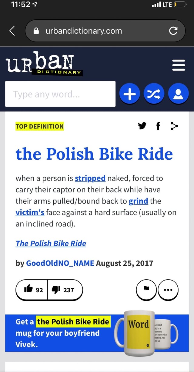 eC the Polish Bike Ride when a person is stripped