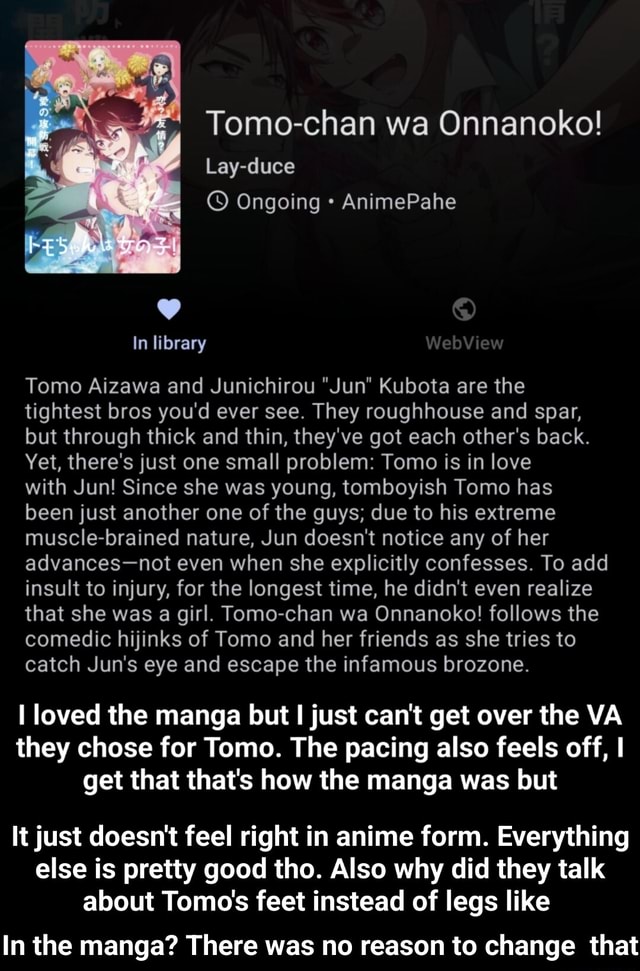 aizawa tomo and kubota junichirou (tomo-chan wa onna no ko)