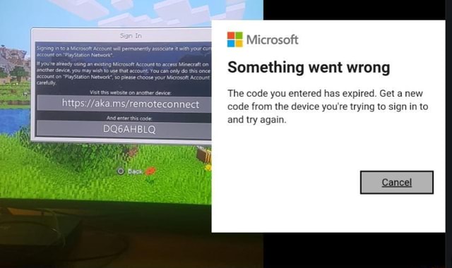 Microsoft Something Went Wrong The Code You Entered Has Expired Get A New Code From The Device You Re Trying To Sign In To And Try Again