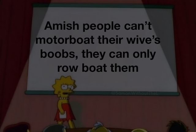 amish motorboat meme