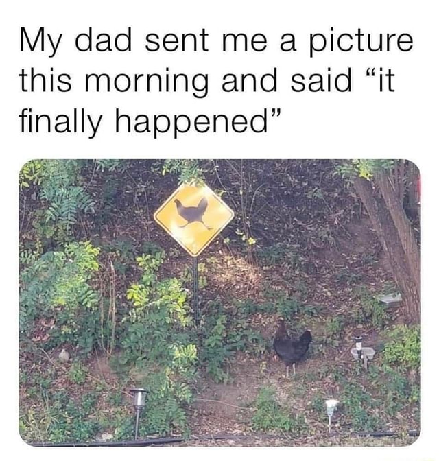 He waited his entire life for this moment ? - My dad sent me a picture ...