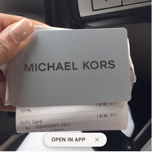 Michael kors outlet gift card