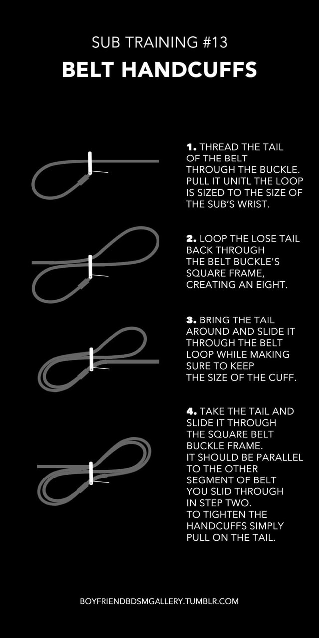 SUB TRAINING #13 BELT HANDCUFFS NEW BUCKLE FRAME. TO THE OTHER SEGMENT