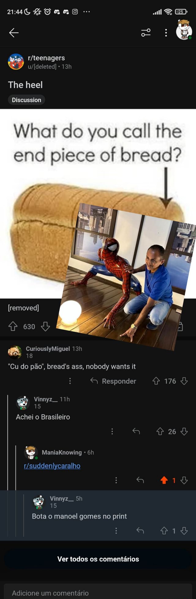 NM ADA at The heel Discussion What do you call the end piece of bread