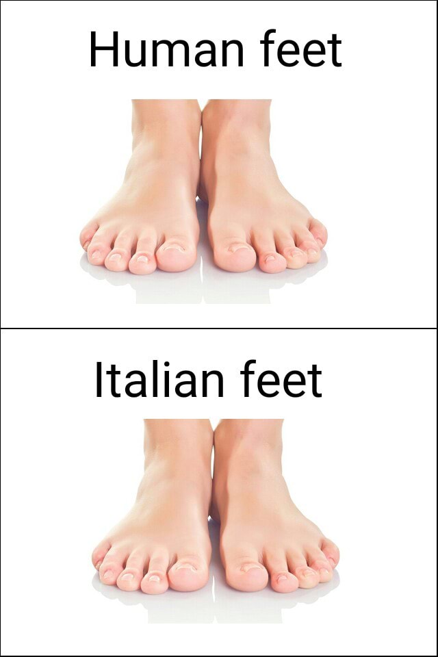 Feet in italian