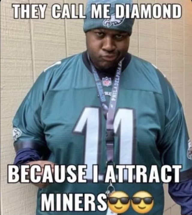 THEY CALL ME DIAMOND BECAUSE I ATTRACT MINERS - iFunny