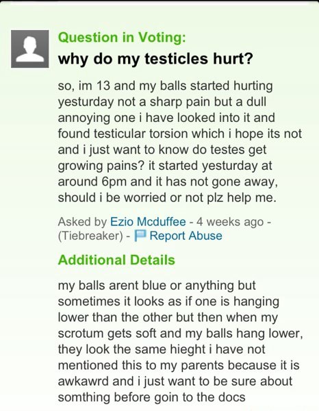 Testicles sometimes sag do why Why Your