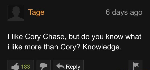 Chase more like cory Cory Chase