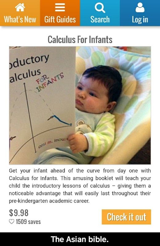 calculus for infants