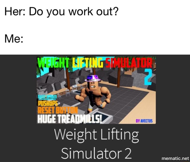 Her Do You Work Out Weight Lifting Simulator 2 - roblox weight lifting simulator 2