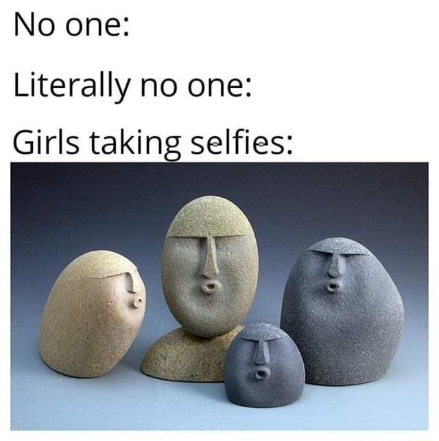 No One Literally No One Girls Taking Selfies Ifunny