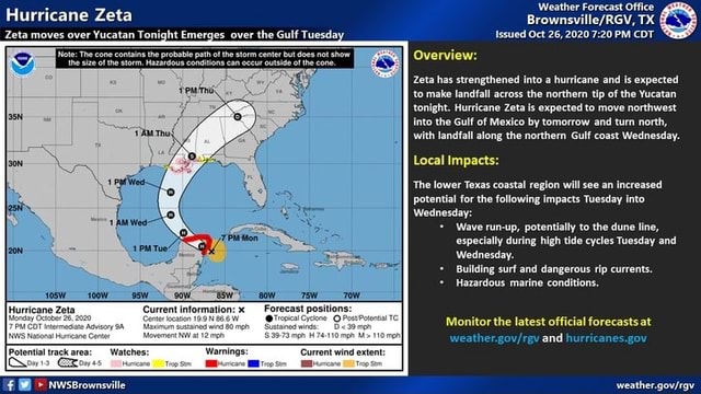 Weather Forecast Office Hurricane Zeta TX Issued Oct 26,2020 PM CDT ...