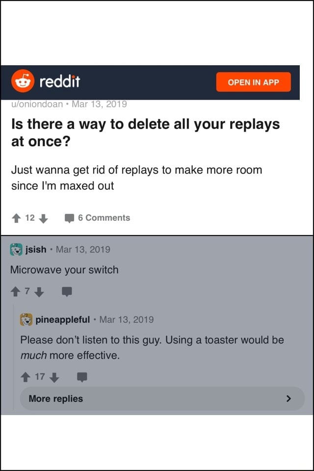 Is There A Way To Delete All Your Replays At Once Just Wanna Get Rid