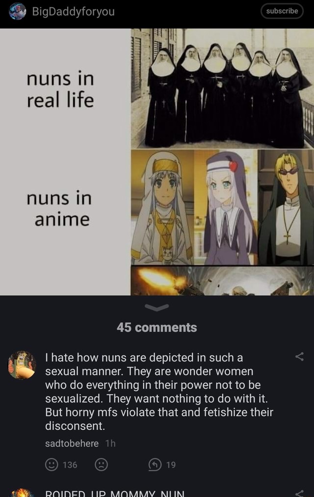 BigDaddyforyou Subscribe Nuns In Real Life Nuns In Anime AS Comments bigdaddyforyou subscribe nuns in real life nuns in anime as comments