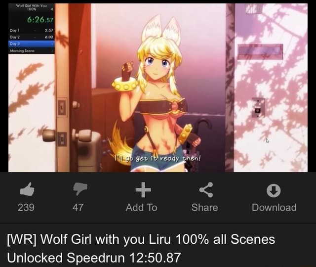 wolf girl with you unlock all scenes