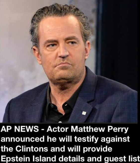 AP NEWS Actor Matthew Perry announced he will testify against the