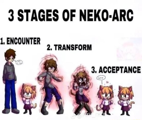 3 STAGES OF NEKO-ARC 1, ENCOUNTER 2. TRANSFORM 3, ACCEPTANCE - )