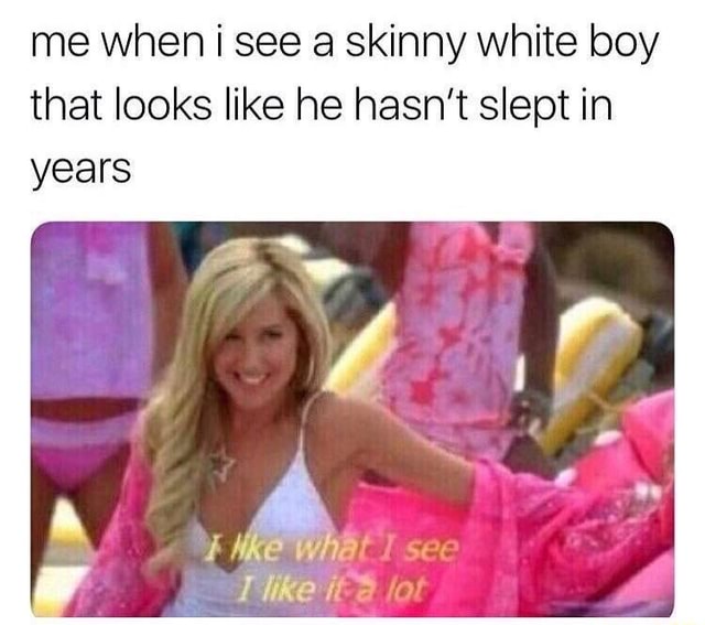 white skinny boy