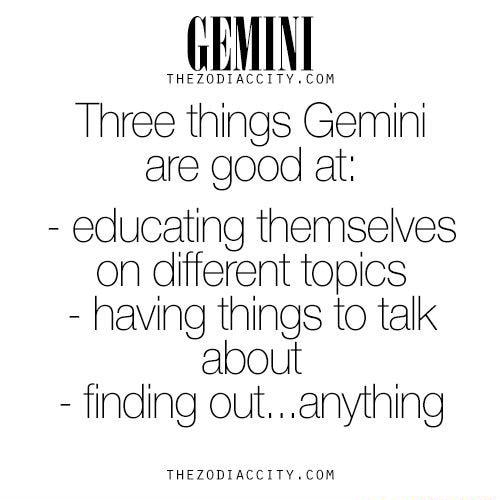 Things about a gemini
