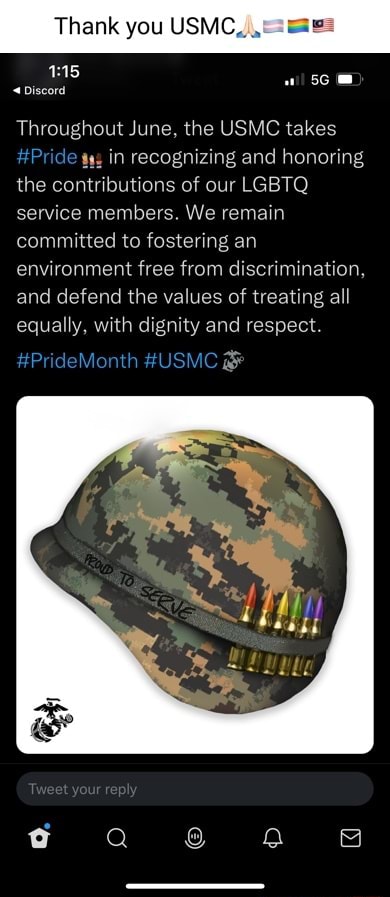 Thank you USMC, Discord Throughout June, the USMC takes #Pride in ...