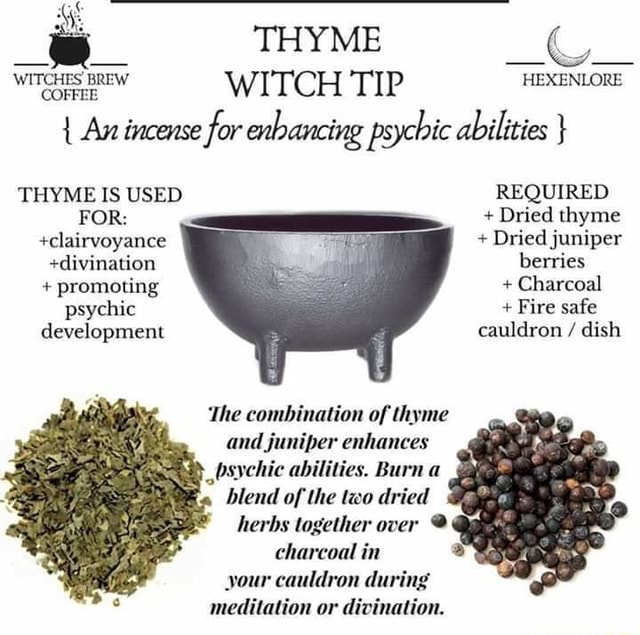 thyme meaning witch