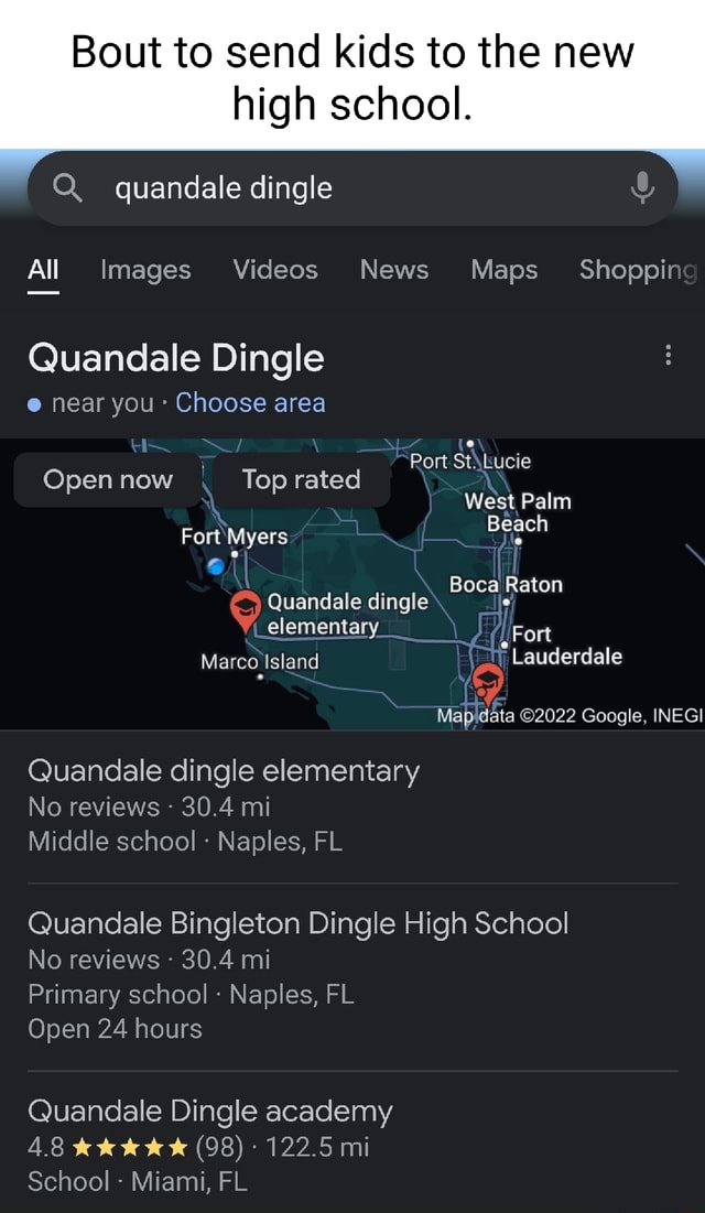Bout to send kids to the new high school. quandale dingle All Images