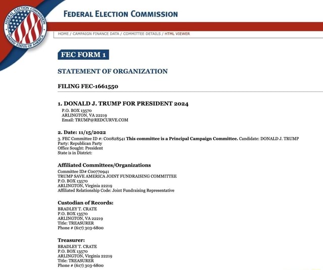 FEDERAL ELECTION COMMISSION _HOME / CAMPAIGN FINANCE DATA / COMMITTEE