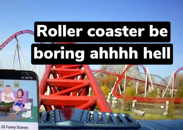 Roller coaster be boring ahhhh hell iFunny