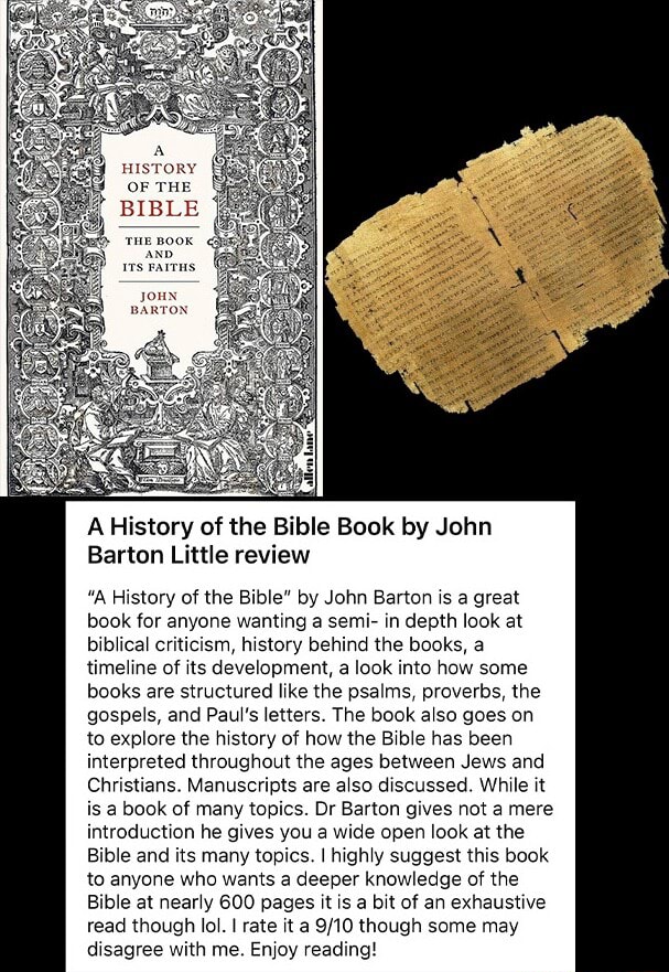 HISTORY OF THE BIBLE JOHN A History of the Bible