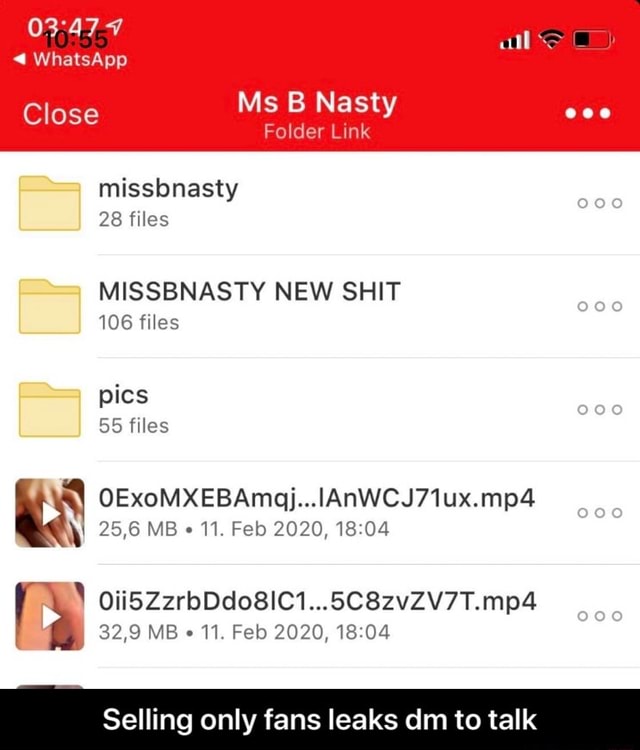 Miss nasty b