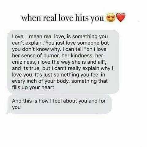 When Real Love Hits You Love I Mean Real Love Is Something You Can T Explain You Just Love Someone But You Don T Know Why I Can Tell Oh I Love Her Sense