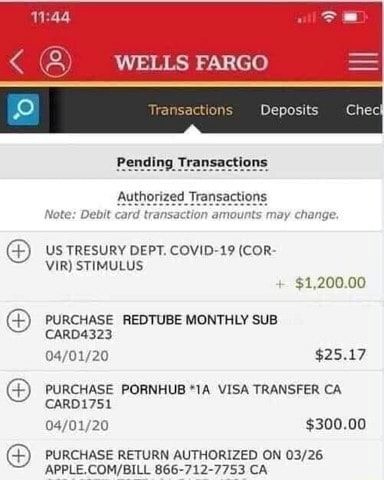 pending transactions wells fargo