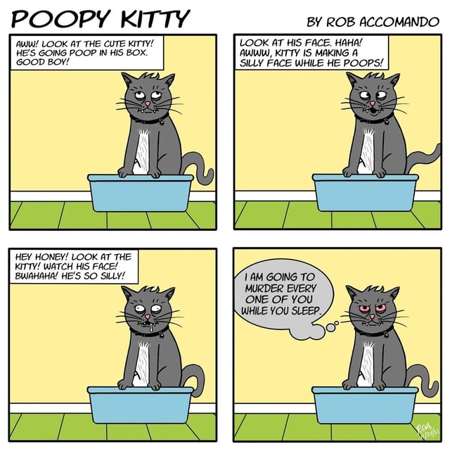 POOPY KITTY BY ROB ACCOMANDO AIW! LOOK AT THE CUTE KITTY! LOOK AT HIS ...