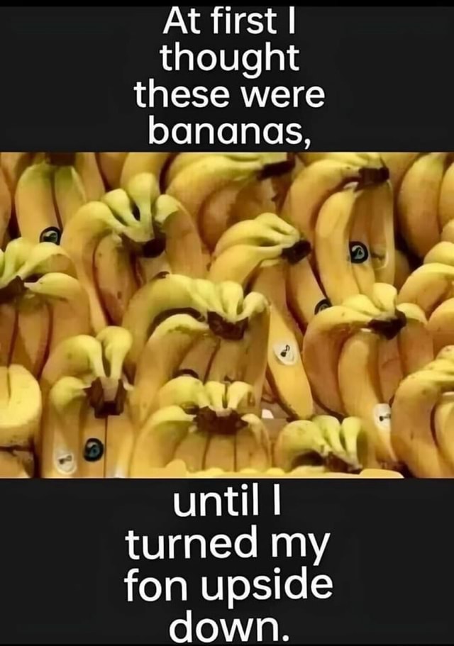 At first I thought these were bananas, I until I turned my fon upside ...