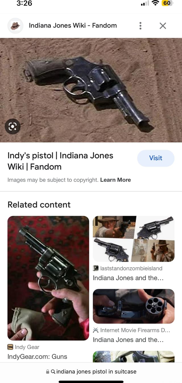 Indiana Jones Wiki Fandom Ne N Indys Pistol I Indiana Jones Visit Wiki I Fandom Images May 