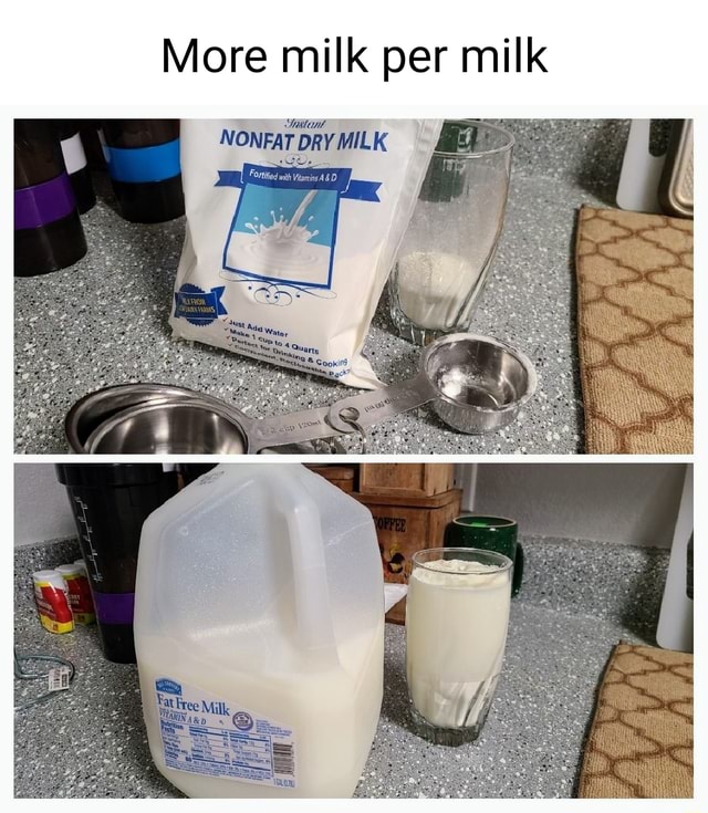 More milk per milk NONFAT DRY MILK - iFunny