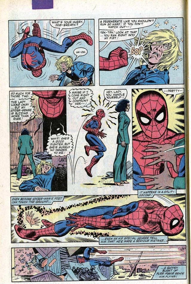 Spider Man Takes A Blasts From Classic Spectrum And Holds Her Blast Back Whos Power Was Equal