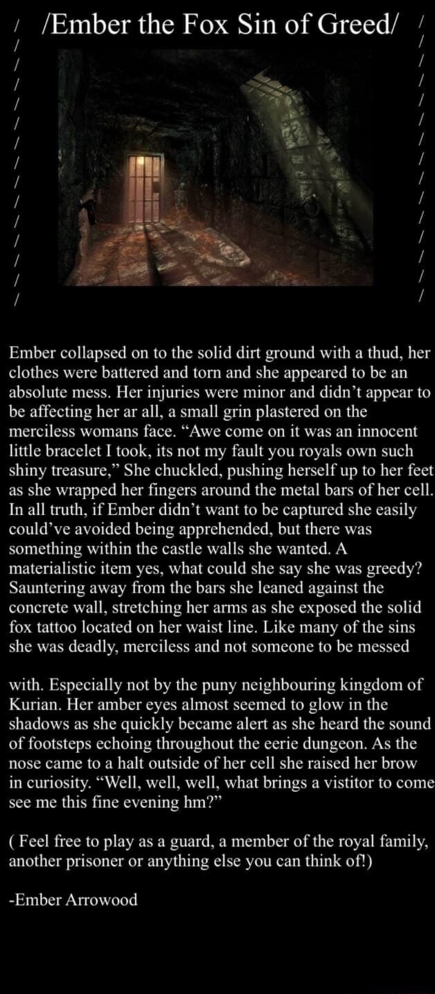 Ember Collapsed On To The Solid Dirt Ground With A Thud, Her Clothes 