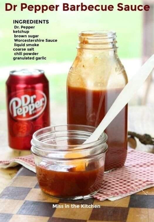 Dr Pepper Barbecue Sauce INGREDIENTS Dr. Pepper ketchup brown sugar