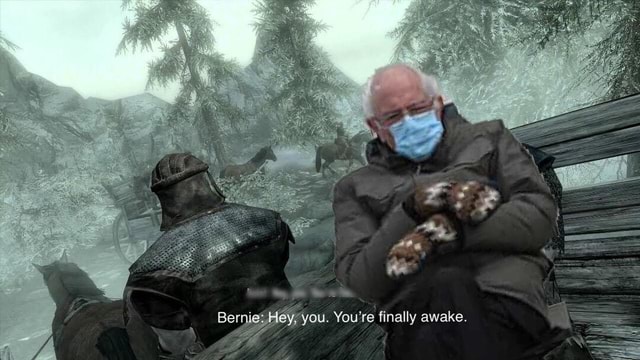 Bernie Hey You You Re Finally Awake