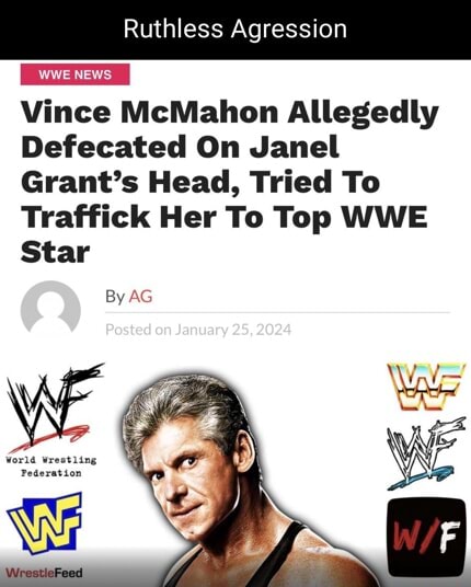 Ruthless Agression wwe news Vince McMahon Allegedly Defecated On Janell ...