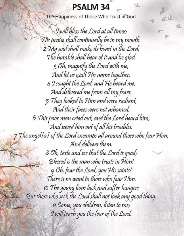 PSALM willl the Lord at all mes; His praise shall continually in my ...