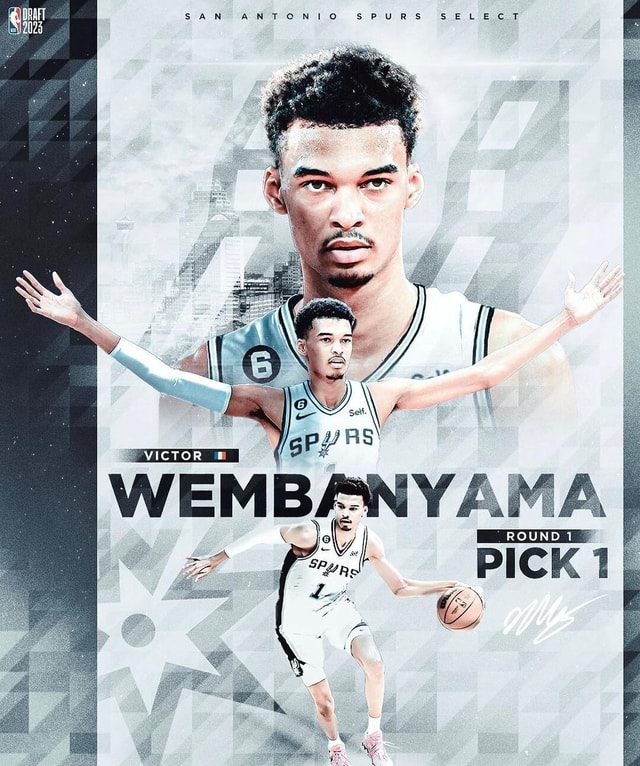 THE @SPURS SELECT VICTOR WEMBANYAMA WITH THE 1ST OVERALL PICK - SAN ...