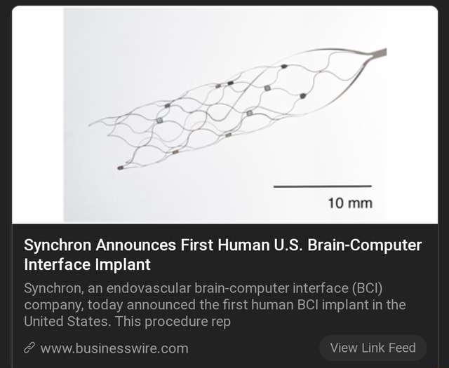 Synchron Announces First Human U.S. Brain-Computer Interface Implant ...