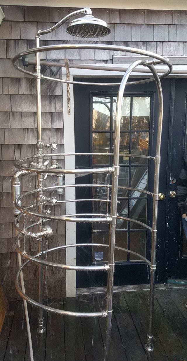 Victorian Rib Cage Shower in 19th century iFunny