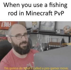 How to use the Fishing Rod (Minecraft PVP) 