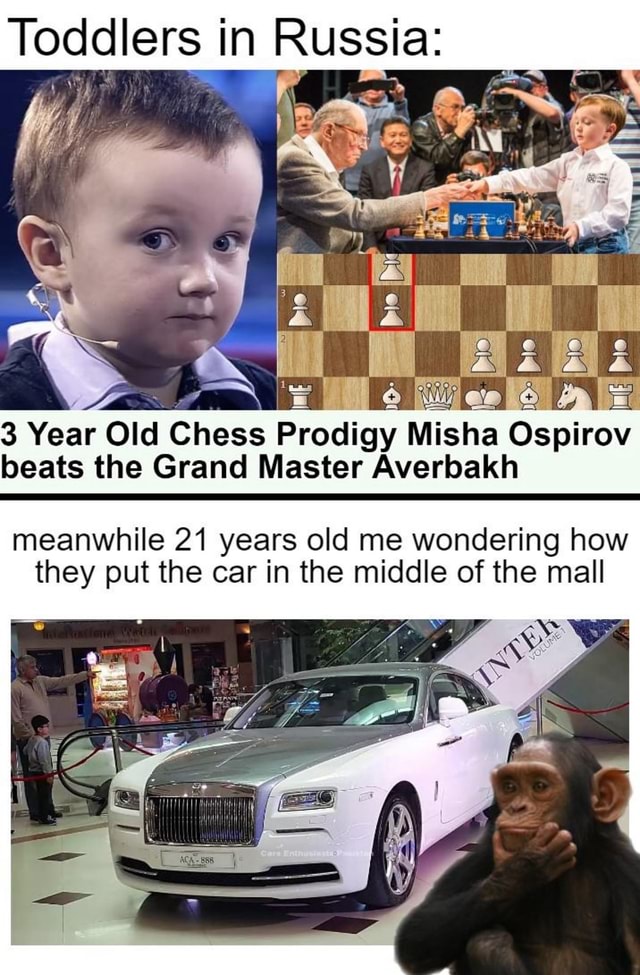 Toddlers In Russia: 3 Year Old Chess Prodigy Misha Ospirov Beats The ...